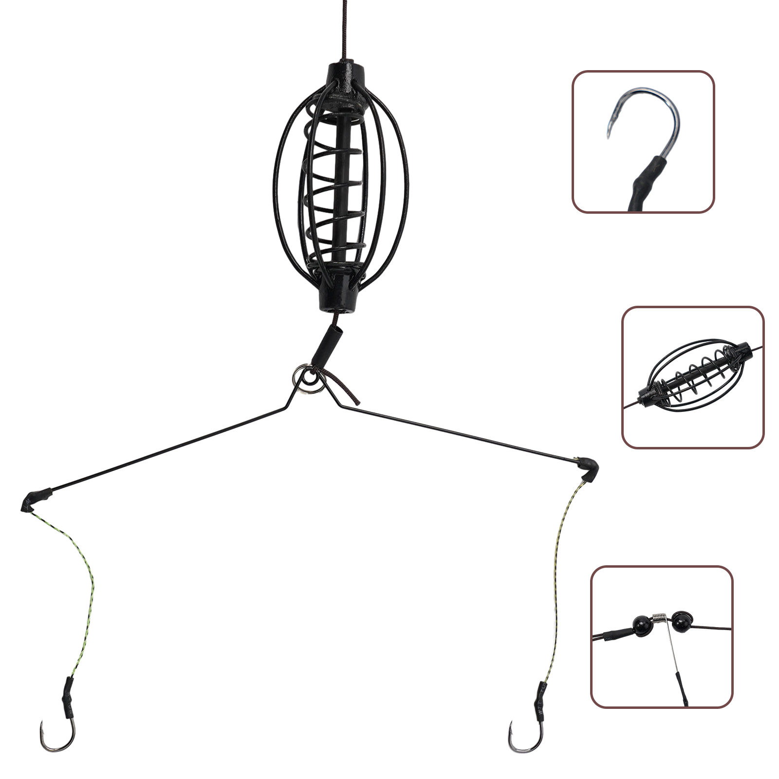 Monofilament Line - 1x Carp Fishing Feeder Fishing Spring
