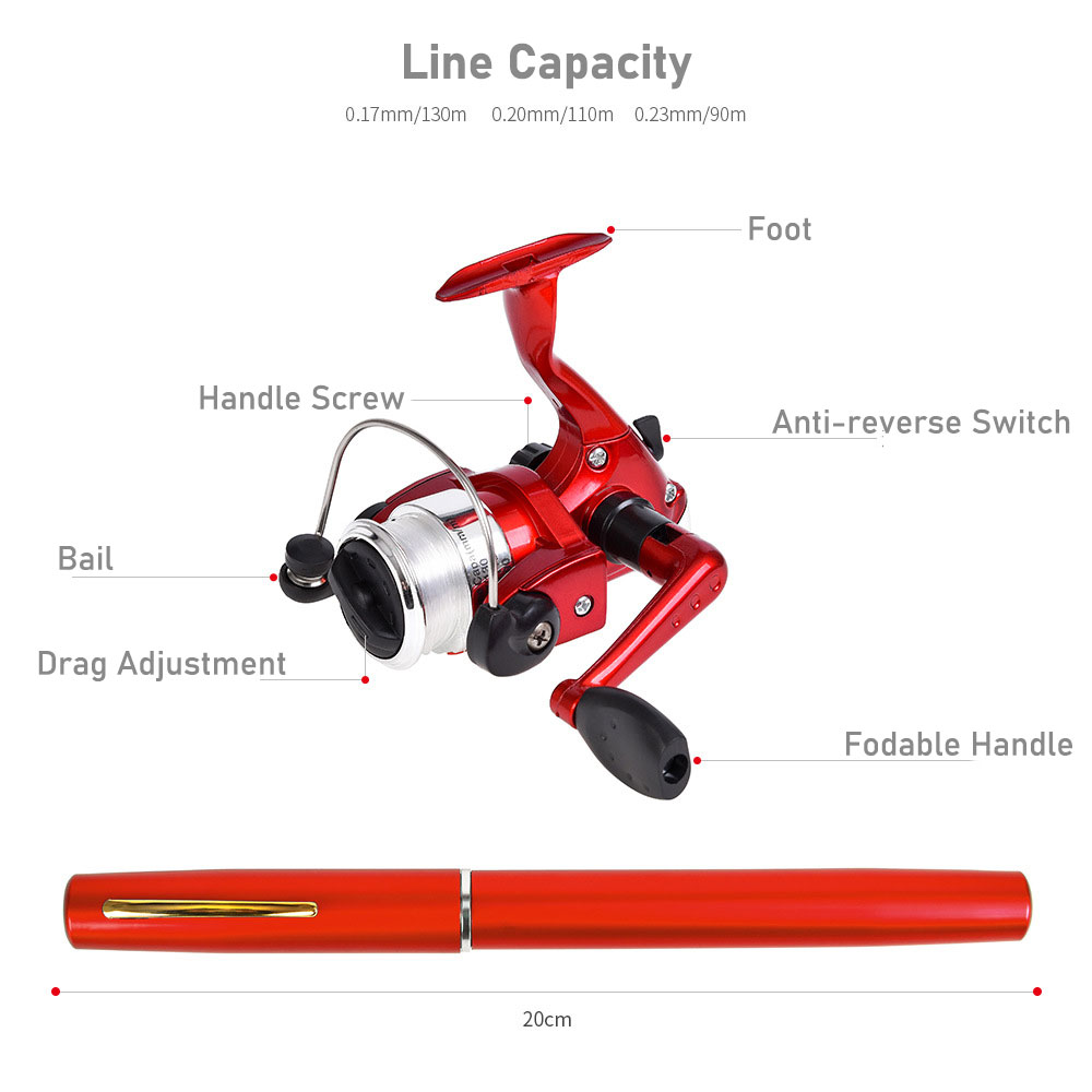 Mini Pen Shape Fishing Rod wit - Penn Reel Fierce review and price