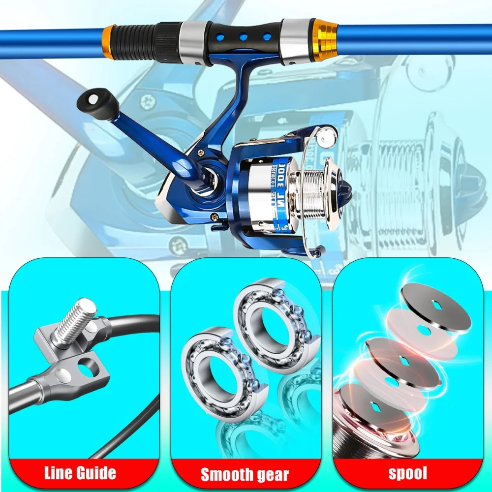 2.1-3.6M Telescopic Glass Fibe - Saltwater Line review and price