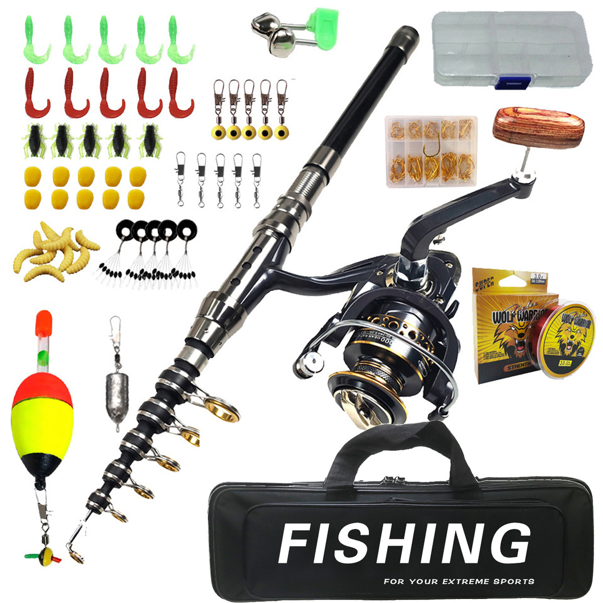 1.8m-3m Fishing Rod Set Long C - Saltwater Line review and price